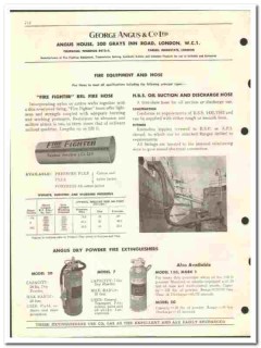 George Angus Company LTD 1957 vintage oil catalog oilfield fire hose