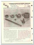 Carbide Mfg Company 1957 vintage oil catalog oilfield tungsten casting