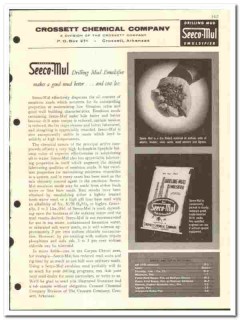 Crossett Chemical Company 1957 vintage oil catalog oilfield Seeco-Mul Crossett Chemical Company 1957 vintage oil catalog oilfield Seeco-Mul