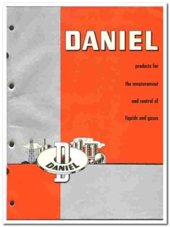 Daniel Orifice Fitting Company 1957 vintage oil gas catalog oilfield