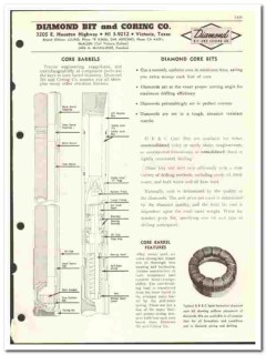 Diamond Bit Coring Company 1957 vintage oil catalog oilfield drilling