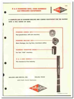 Drilling Service Inc 1957 vintage oil gas catalog oilfield core bits