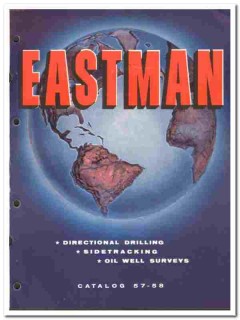 Eastman Oil Well Survey Company 1957 vintage catalog oilfield service Eastman Oil Well Survey Company 1957 vintage catalog oilfield service