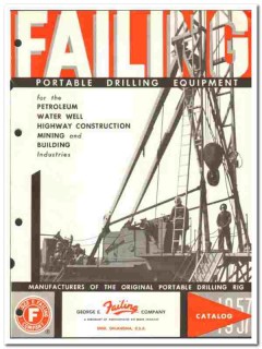George E Failing Company 1957 vintage oil catalog oilfield drilling George E Failing Company 1957 vintage oil catalog oilfield drilling