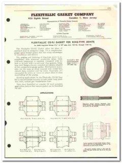 Flexitallic Gasket Company 1957 vintage oil gas catalog oilfield Flexitallic Gasket Company 1957 vintage oil gas catalog oilfield