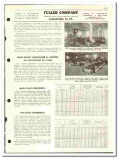 Fuller Company 1957 vintage oil gas catalog oilfield compressors Fuller Company 1957 vintage oil gas catalog oilfield compressors