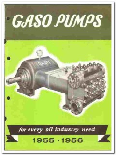 Gaso Pump Burner Mfg Company 1955 vintage oil gas catalog oilfield