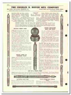 Charles N Hough Mfg Company 1955 vintage oil gas catalog oilfield