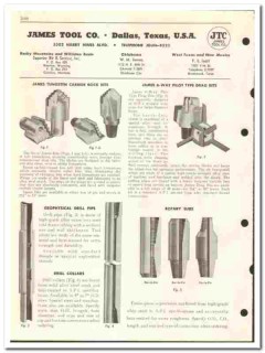 James Tool Company 1955 vintage oil gas catalog oilfield drill bits James Tool Company 1955 vintage oil gas catalog oilfield drill bits