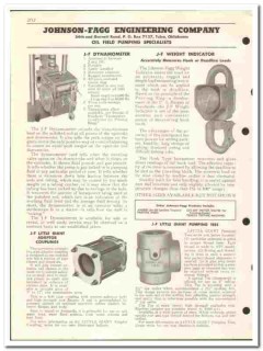 Johnson-Fagg Engineering Company 1955 vintage oil gas catalog oilfield