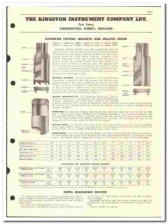 Kingston Instrument Company LTD 1955 vintage oil gas catalog oilfield Kingston Instrument Company LTD 1955 vintage oil gas catalog oilfield