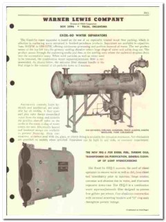 Warner Lewis Company 1955 vintage oil catalog oilfield Excel-So Fram