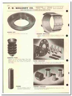 F H Maloney Company 1955 vintage oil gas catalog oilfield tools rubber