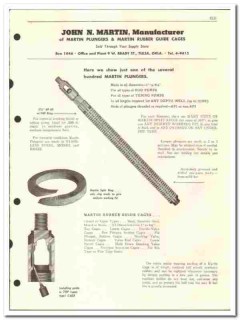 John N Martin Mfr 1955 vintage oil gas catalog oilfield plungers cages John N Martin Mfr 1955 vintage oil gas catalog oilfield plungers cages