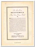 Church Dwight Company 1938 vintage dental ad Dentifrice low cost