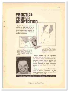 Columbus Dental Mfg Company 1938 vintage dental ad Tropontics practice