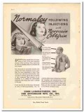 Cook Laboratories Inc 1938 vintage dental ad Novocain normalcy