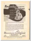 Cook Laboratories Inc 1938 vintage dental ad Novocain injections