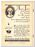 Dentists Supply Company NY 1938 vintage dental ad dentures Aunt Jane Dentists Supply Company NY 1938 vintage dental ad dentures Aunt Jane