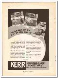 Detroit Dental Mfg Company 1938 vintage ad KERR Cristobalite Detroit Dental Mfg Company 1938 vintage ad KERR Cristobalite