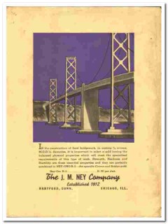 J M Ney Company 1938 vintage dental ad gold crown bridge Oro-B-2