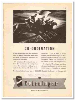 Petrolagar Laboratories Inc 1938 vintage dental ad bowel co-ordination Petrolagar Laboratories Inc 1938 vintage dental ad bowel co-ordination