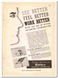 Ritter Dental Mfg Company 1938 vintage dental ad balanced illumination Ritter Dental Mfg Company 1938 vintage dental ad balanced illumination