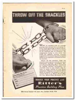 Ritter Dental Mfg Company 1938 vintage dental ad Practice Building