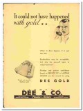 Thomas J Dee Company 1938 vintage dental ad gold happen Thomas J Dee Company 1938 vintage dental ad gold happen