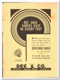 Thomas J Dee Company 1938 vintage dental ad gold cast partial Thomas J Dee Company 1938 vintage dental ad gold cast partial