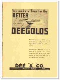 Thomas J Dee Company 1938 vintage dental ad gold better Thomas J Dee Company 1938 vintage dental ad gold better