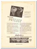 White Laboratories Inc 1938 vintage dental ad cod liver oil potency