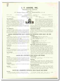 I F Laucks Inc 1942 vintage paint catalog glue sealer primer I F Laucks Inc 1942 vintage paint catalog glue sealer primer
