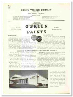 Obrien Varnish Company 1942 vintage paint catalog interior exterior Obrien Varnish Company 1942 vintage paint catalog interior exterior