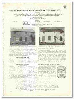 Peaslee-Gaulbert Paint Varnish Company 1942 vintage catalog Two-Coat Peaslee-Gaulbert Paint Varnish Company 1942 vintage catalog Two-Coat