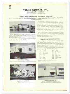 Tnemec Company 1942 vintage paint catalog weatherproof coatings Tnemec Company 1942 vintage paint catalog weatherproof coatings