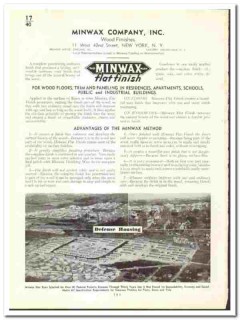 Minwax Company 1942 vintage paint catalog wood flat finish Minwax Company 1942 vintage paint catalog wood flat finish
