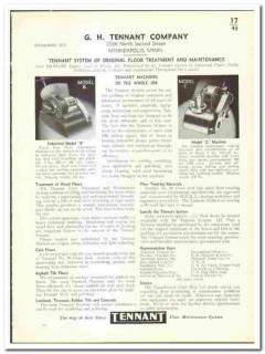 G H Tennant Company 1942 vintage paint catalog floor treatment G H Tennant Company 1942 vintage paint catalog floor treatment