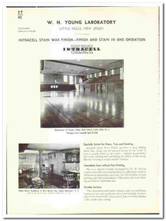 W H Young Laboratory 1942 vintage paint catalog wax stain Intracell W H Young Laboratory 1942 vintage paint catalog wax stain Intracell