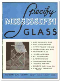 Mississippi Glass Company 1942 vintage catalog polished figured Mississippi Glass Company 1942 vintage catalog polished figured