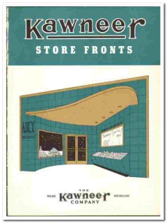 Kawneer Company 1942 vintage store front catalog bronze members Kawneer Company 1942 vintage store front catalog bronze members