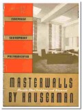 E F Hauserman Company 1942 vintage wall catalog Masterwalls partitions