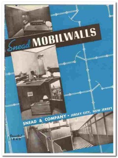 Snead Company 1942 vintage wall catalog Mobilwalls metal partitions