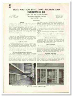 Fries Son Steel Construction Engineering Company 1942 vintage catalog Fries Son Steel Construction Engineering Company 1942 vintage catalog