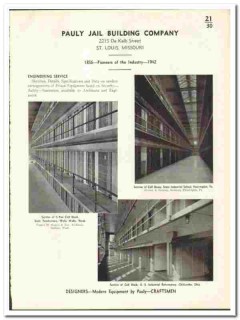 Pauly Jail Building Company 1942 vintage door catalog engineering Pauly Jail Building Company 1942 vintage door catalog engineering