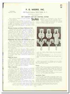 P O Moore Inc 1942 vintage door catalog key control system TelKee P O Moore Inc 1942 vintage door catalog key control system TelKee