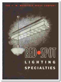 F W Wakefield Brass Company 1942 vintage electrical catalog lighting