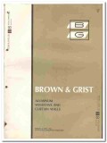 Brown Grist Inc 1970 vintage window catalog projected curtain walls