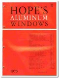 Hopes Windows Inc 1970 vintage catalog aluminum projected reversible Hopes Windows Inc 1970 vintage catalog aluminum projected reversible