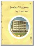 Kawneer Company 1970 vintage window catalog Sealair projected casement Kawneer Company 1970 vintage window catalog Sealair projected casement